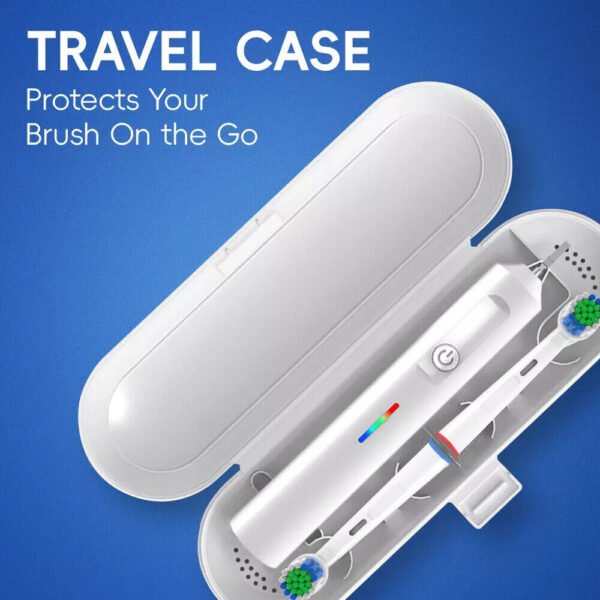 Toothbrush Electric Rechargeable Pro Rotating Brush Heads Timer Modes USB - Image 4
