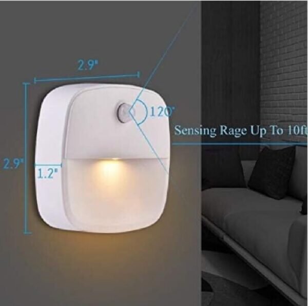 3 X LED Nachtlicht Mit Bewegungsmelder Sensor Batterie Treppenlicht Wandleuchte - Image 6