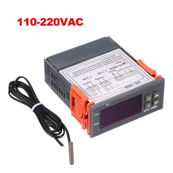 STC-1000 Digital Temperature Controller Heating Cooling Centigrade Thermostat with Sensor