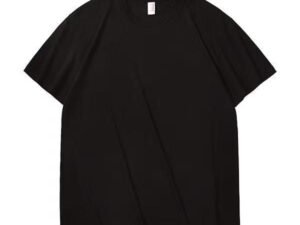 180G Adult Pure  Pure Cotton Black  Men's T-shirt CUSTOMIZATION