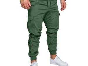 Men's Woven Fabric Casual Pants Corset Pants