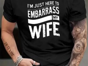 Men's Patterned Printed T-shirt, Summer Casual Short Sleeved Plus Size T-shirt