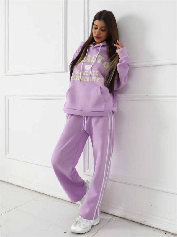 Women's Fashion Casual Printed Top Pants Set - Image 4